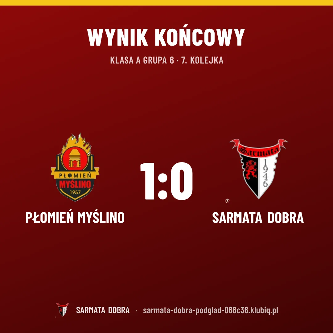 Płomień Myślino 1:0 SARMATA DOBRA